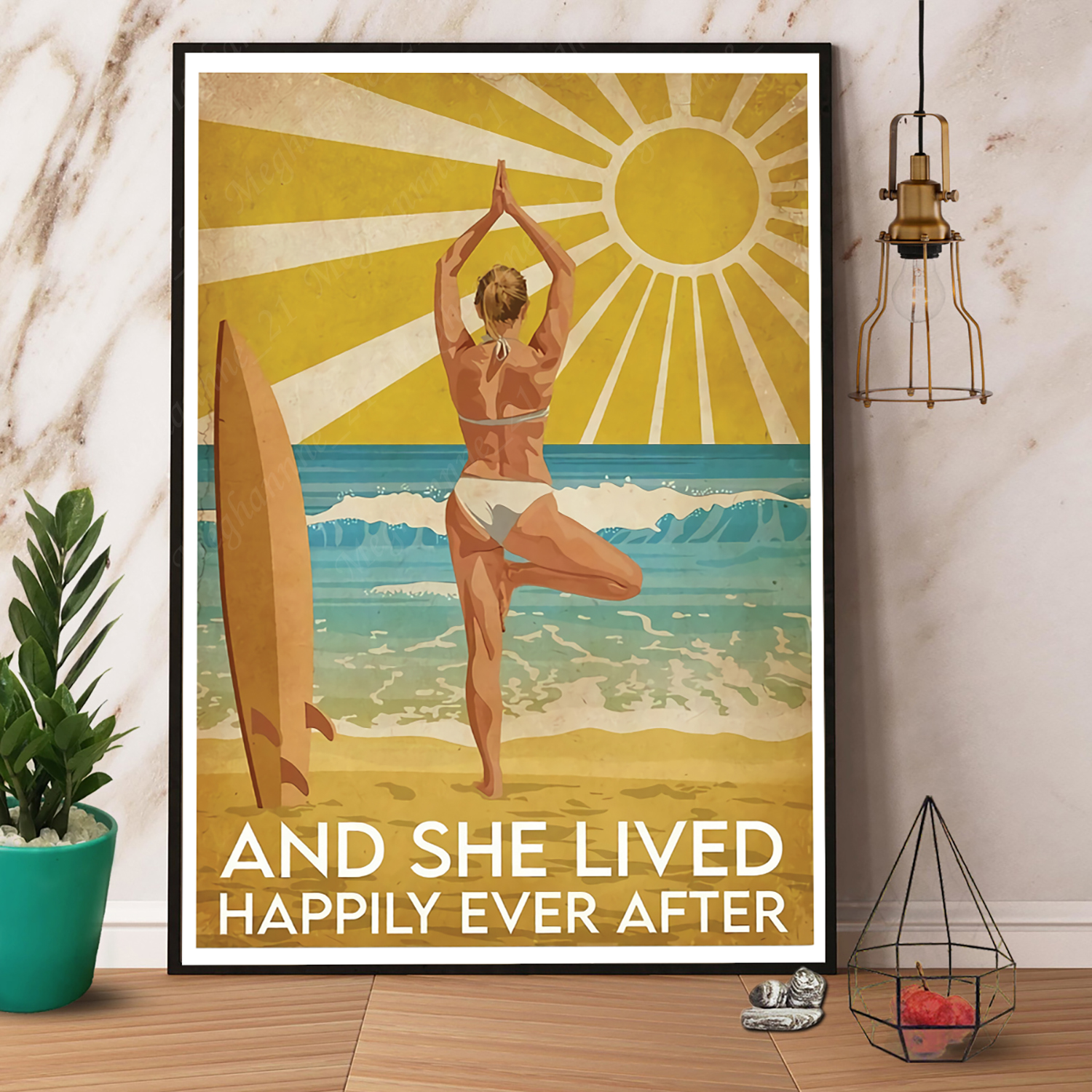 Yoga Before The Beach Sunlight She Lived Happily Ever After Paper Yellow Hair…