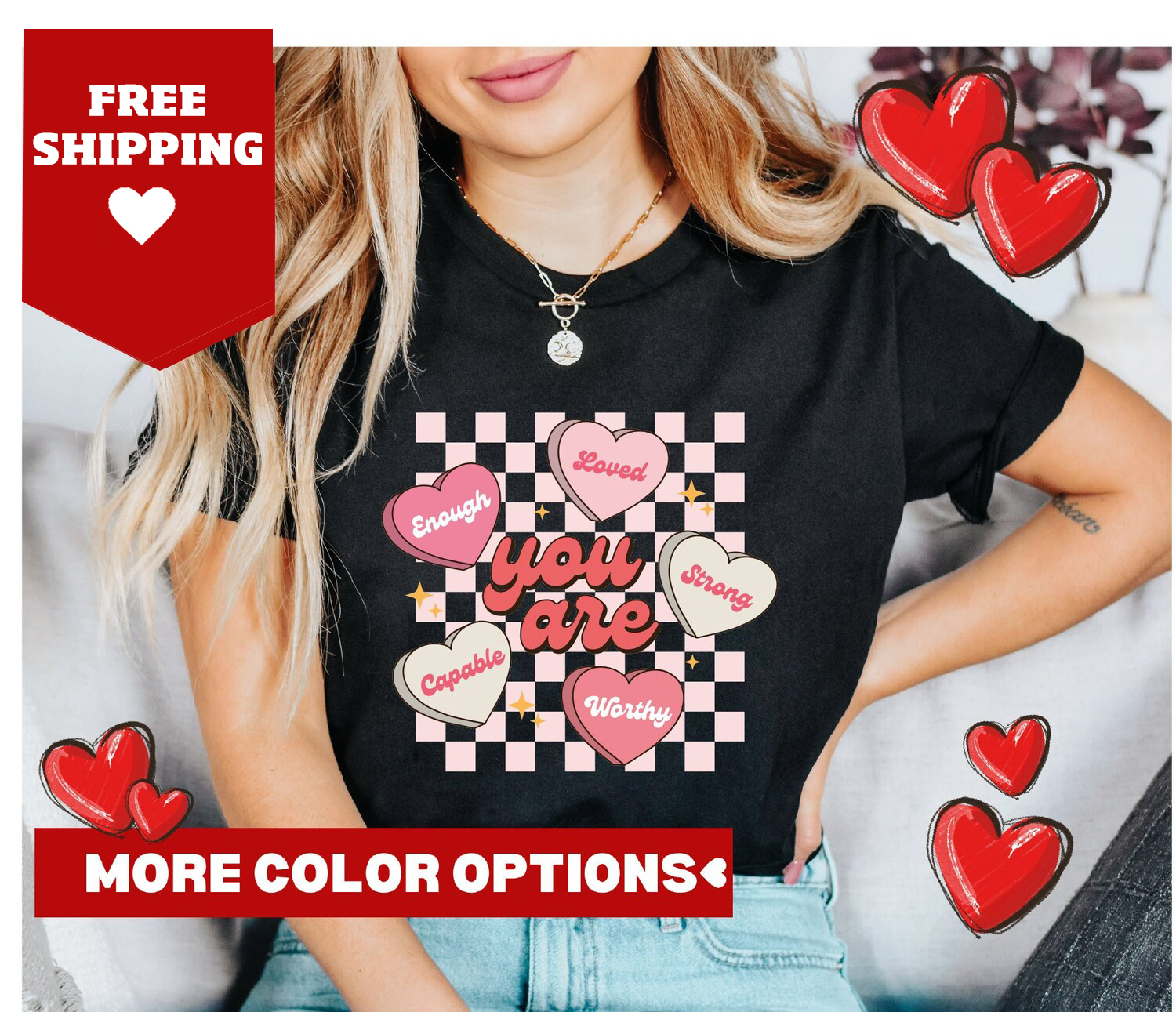 You Are Shirt, Self Love Shirt, Valentines Day Shirt, You Are Enough Shirt, Y…